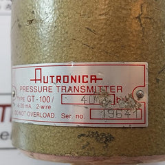 Autronica Gt-100/40 Bar Pressure Transmitter 4-20 Ma