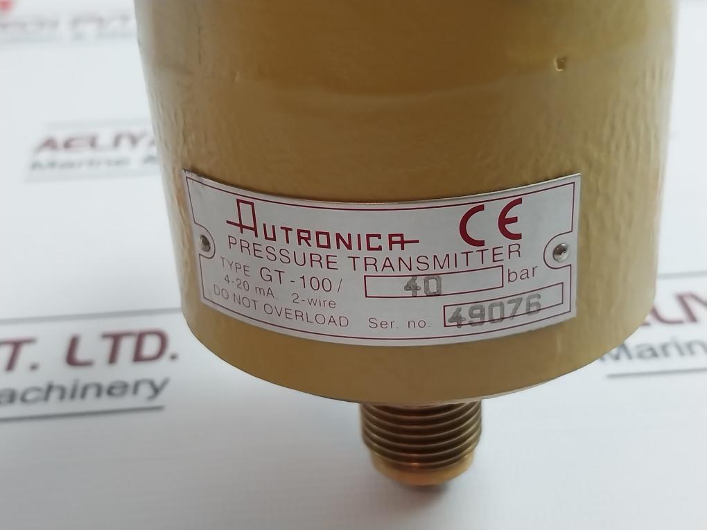 Autronica Gt-100/40 Bar Pressure Transmitter 4-20 Ma 2-wire Aisi-316