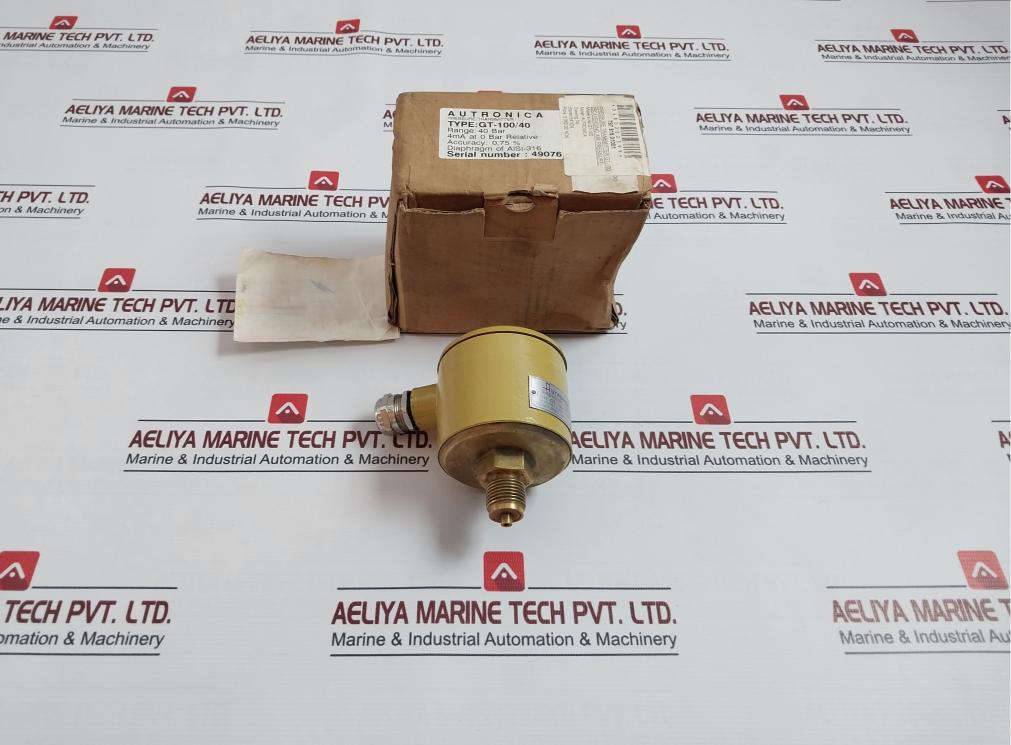 Autronica Gt-100/40 Bar Pressure Transmitter 4-20 Ma 2-wire Aisi-316