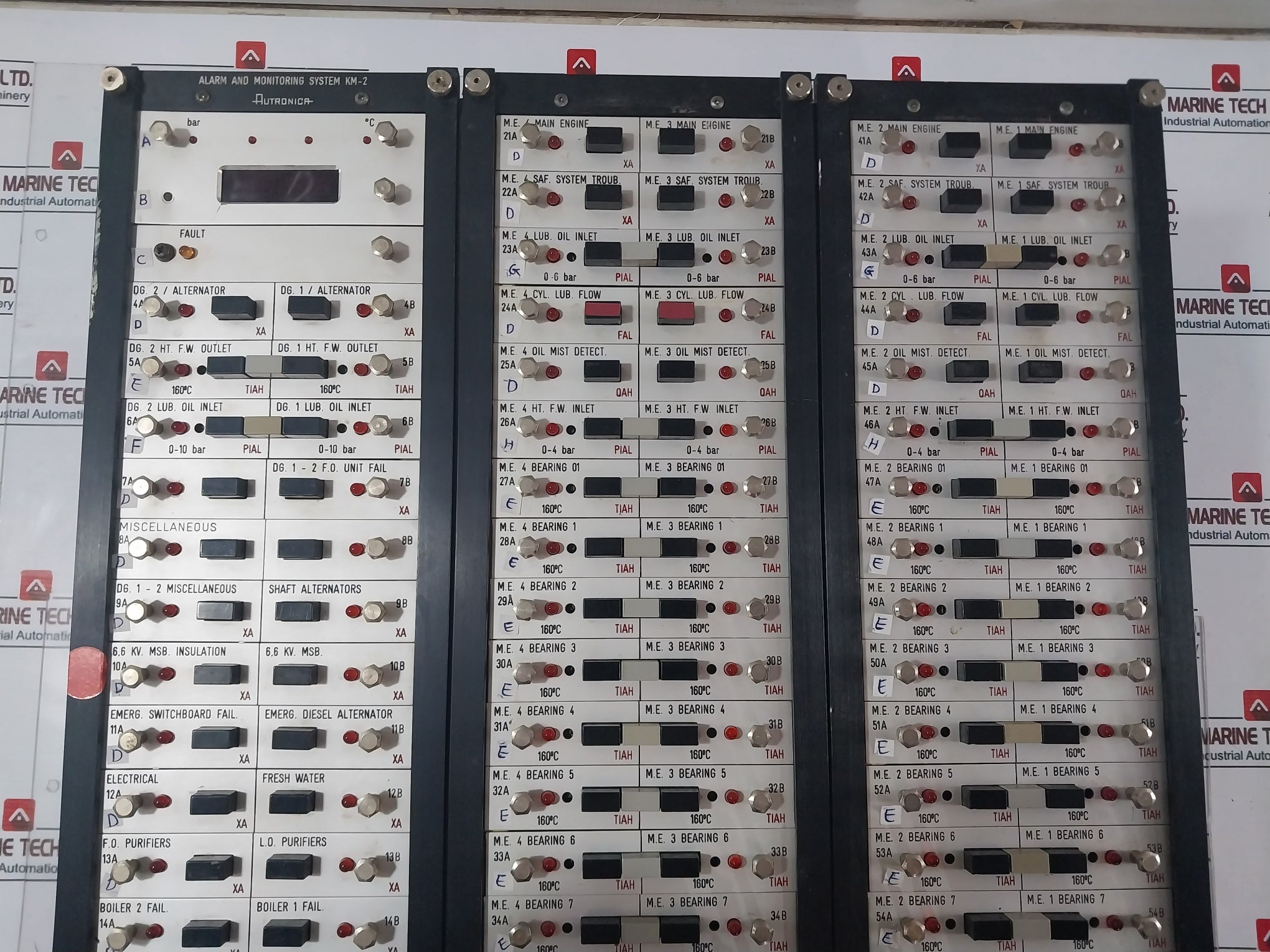 Autronica Km-2 Alarm And Monitoring System Module E-1235