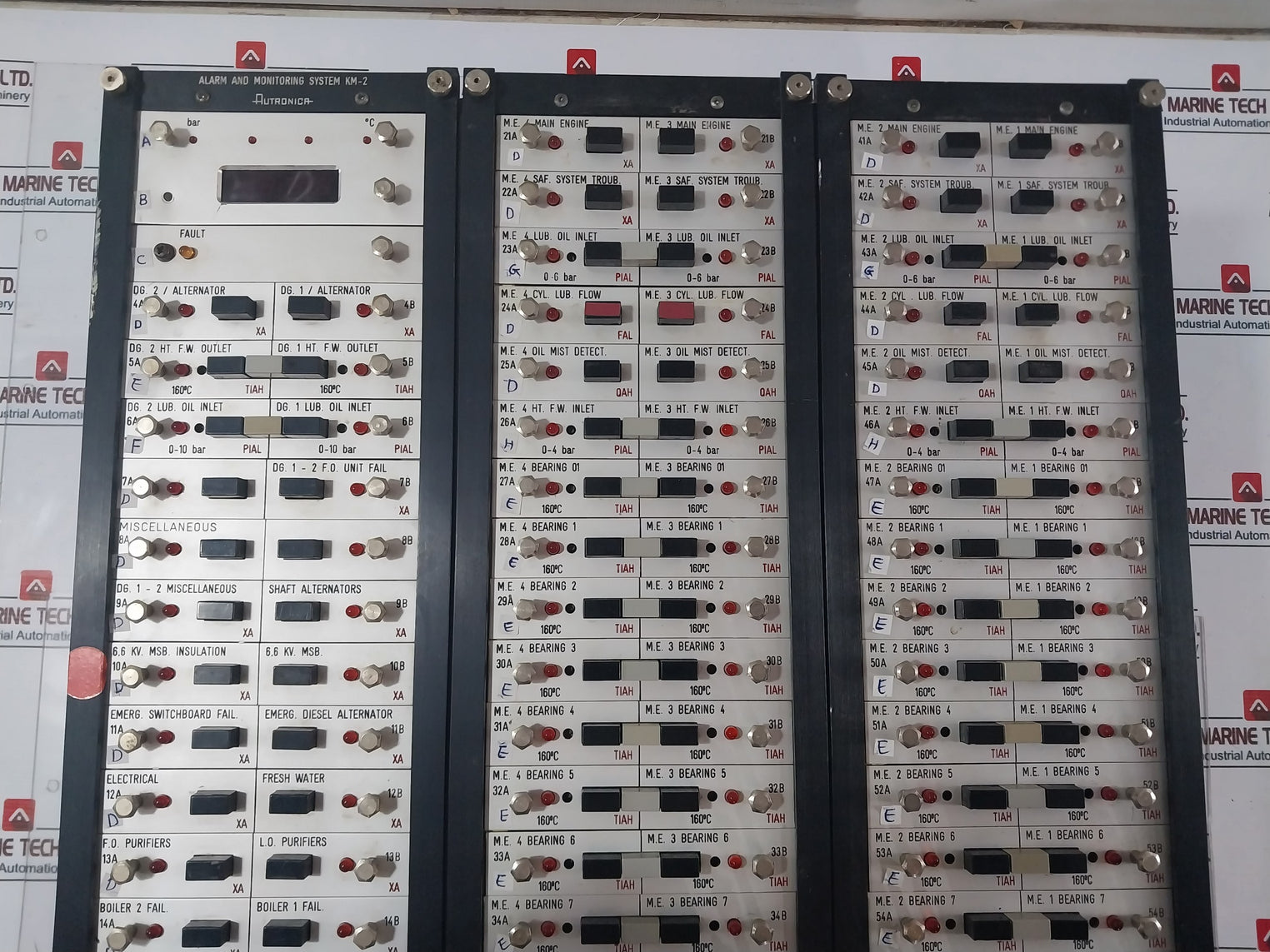 Autronica Km-2 Alarm And Monitoring System Module E-1235