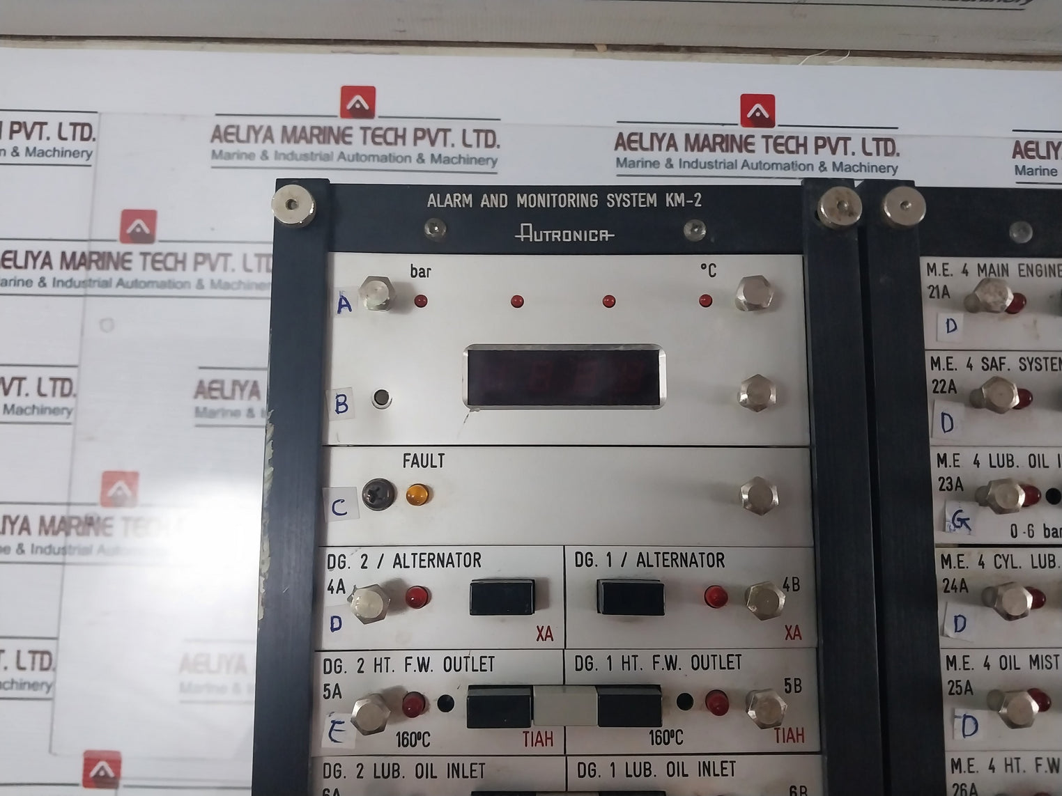 Autronica Km-2 Alarm And Monitoring System Module E-1235