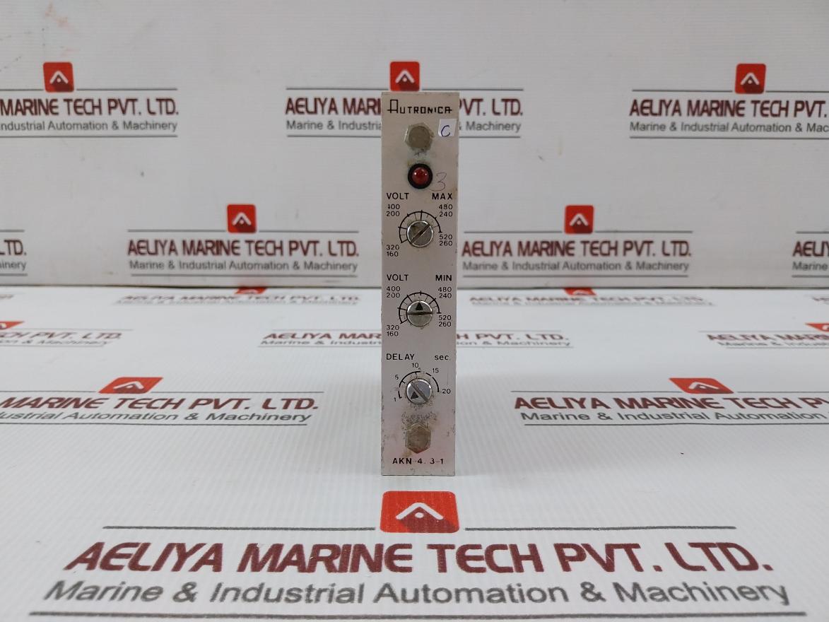 Autronica Ak-31/1 Voltage And Frequency Monitor Ake-4/1-2