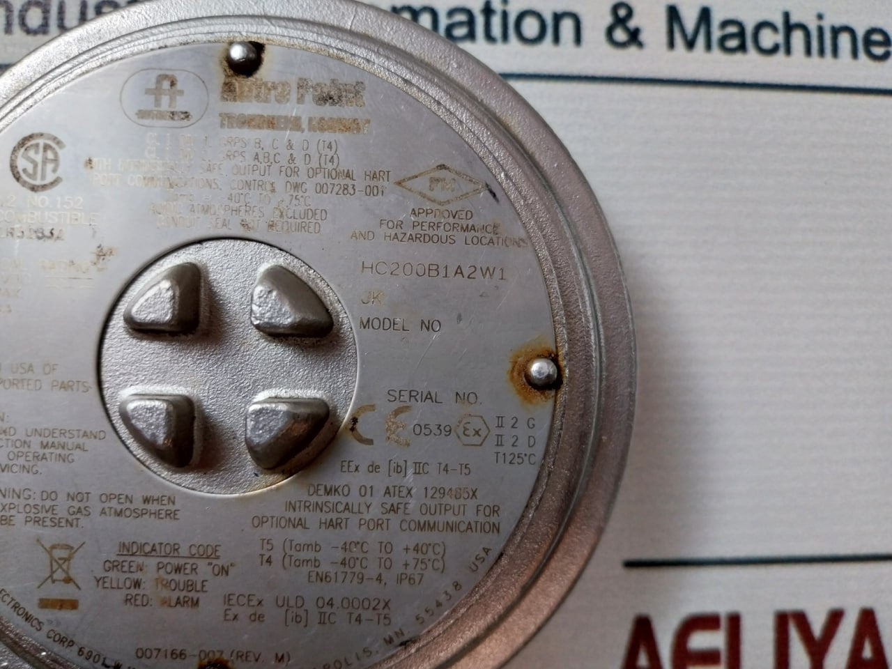 Autronica Hc200B1A2W1 Autro Point Gas Detector 18-32 Vdc 10W Ip67