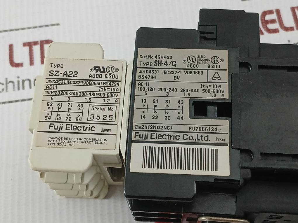 Auxiliary-Contact-Block-24vdc-By-Fuji-Electric-Sh-4-G-8