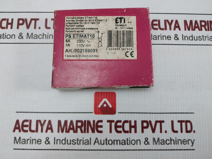 Auxiliary Circuit Switch Ps Etimat 10 By Eti 6A/230V Ac