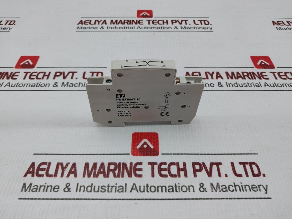Auxiliary Circuit Switch Ps Etimat 10 By Eti 6A/230V Ac
