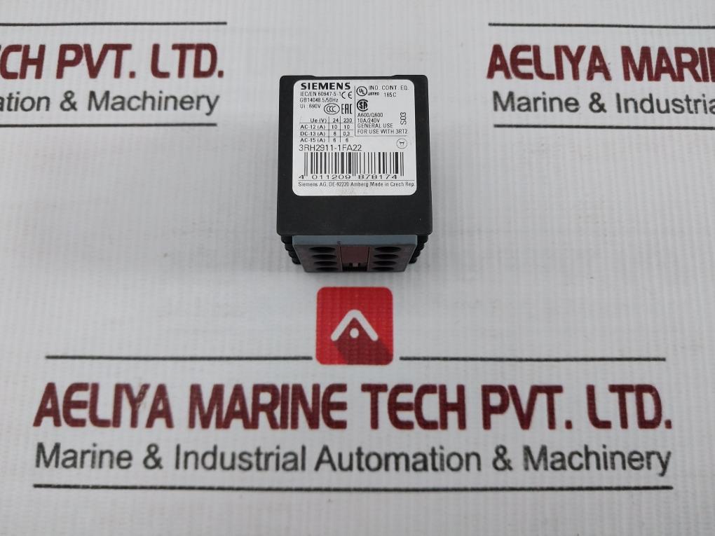 Auxiliary Contact 3Rh2911-1Fa22 Siemens 10A/240V