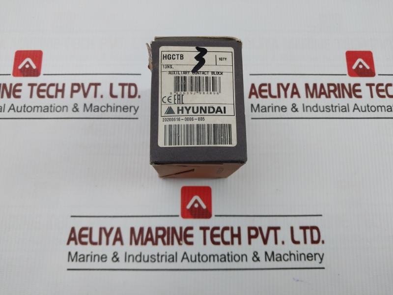 Auxiliary Contact Block 690V/16A Hyundai Hgc Tb 13