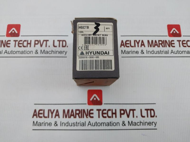 Auxiliary Contact Block 690V/16A Hyundai Hgc Tb 13