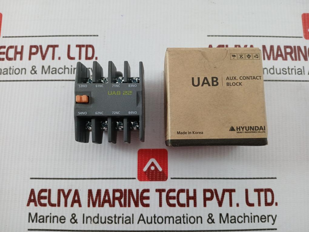 Auxiliary Contact Block 690V/16A Hyundai Uab 22Nr