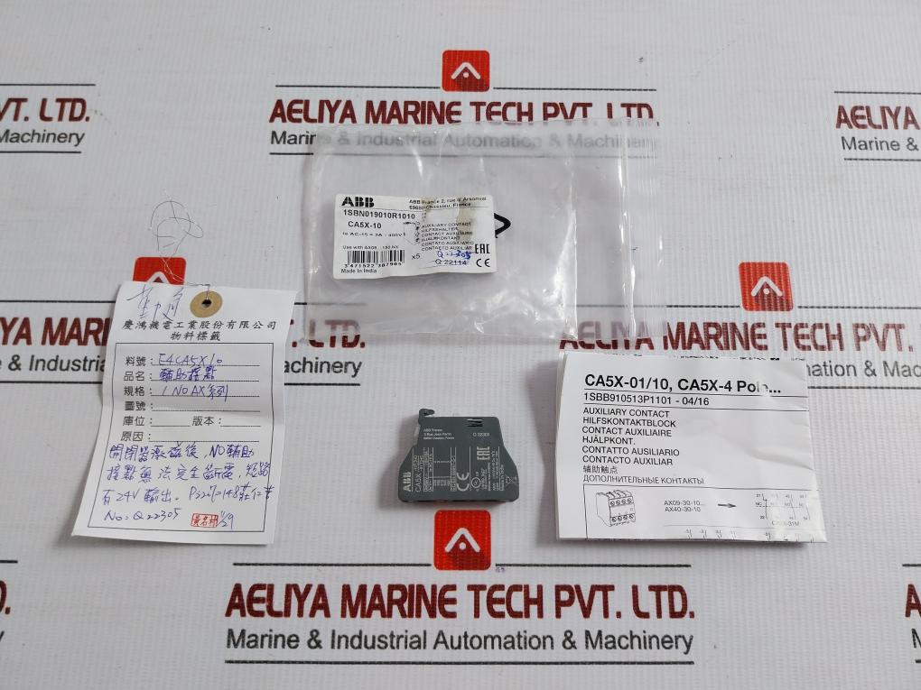 Auxiliary Contact Block 690 Vac 50/60Hz Abb Ca5X-10 E4Ca5X10