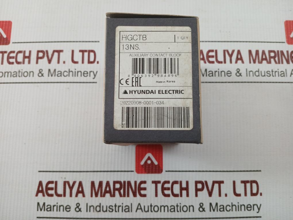 Auxiliary Contact Block Hgc Tb 13 Hyundai 690V/16A
