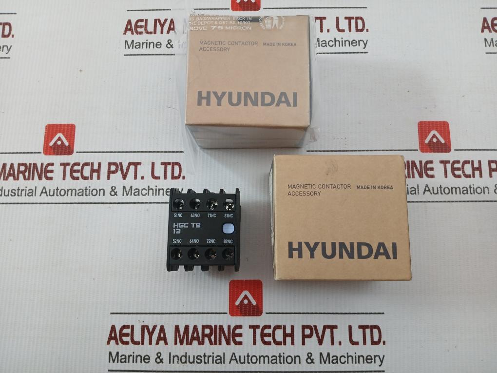 Auxiliary Contact Block Hgc Tb 13 Hyundai 690V/16A