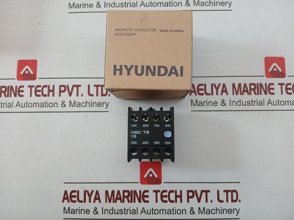 Auxiliary Contact Block Hgc Tb 13 Hyundai 690V/16A