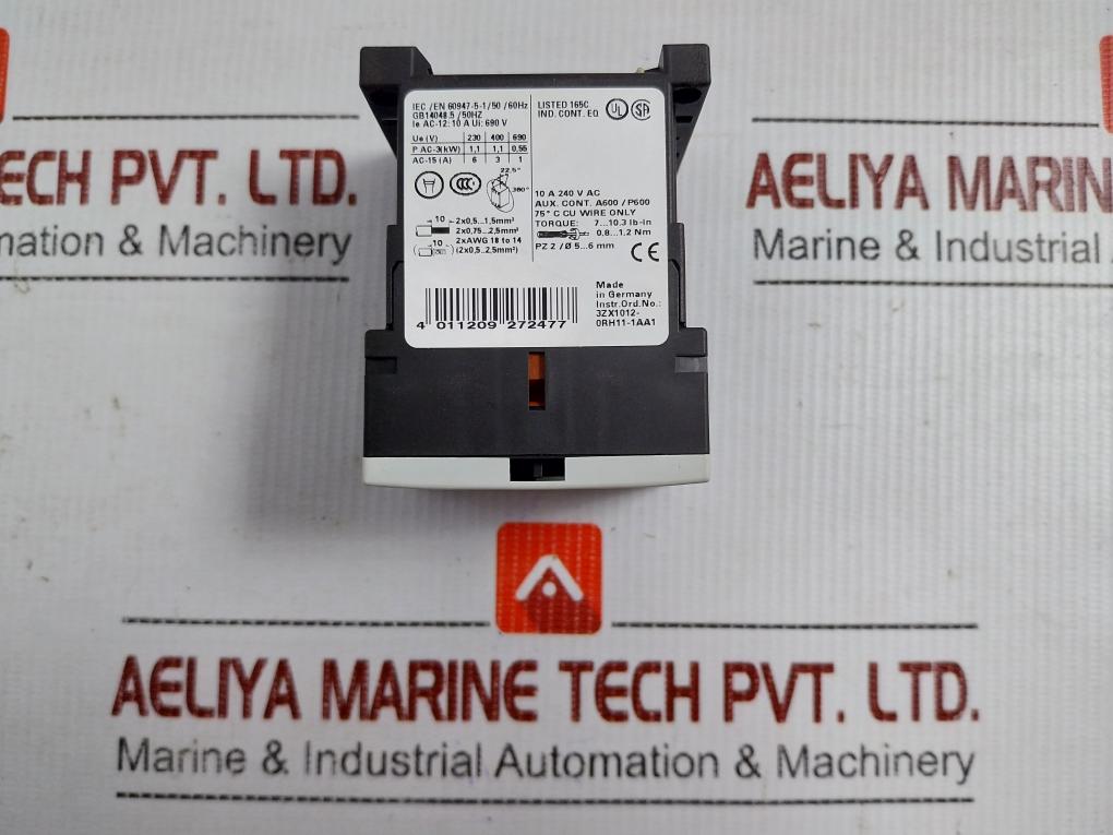 Auxiliary Contactor 230V 50/60Hz Part No 3Rh1131-1Ap00 Siemens