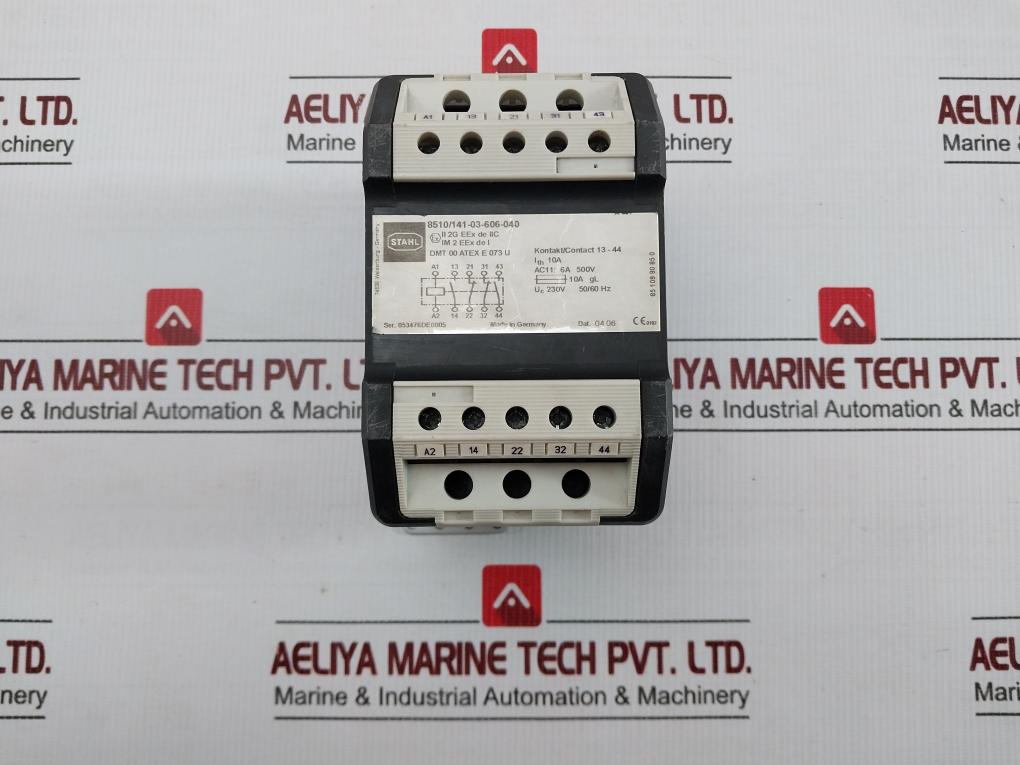 Auxiliary Contactor 8510/141-03-606-040 R. Stahl 6A 500V 50/60Hz