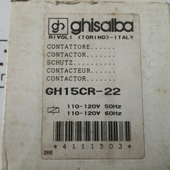 Auxiliary Contactor Gh15Cr-22 Ghisalba 660V/10A