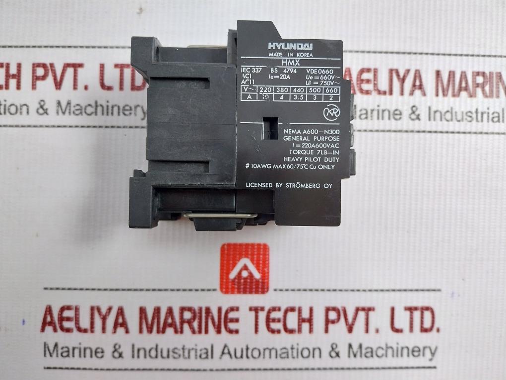 Auxiliary Control Relay 100...110V 60Hz Hyundai Hmx 31