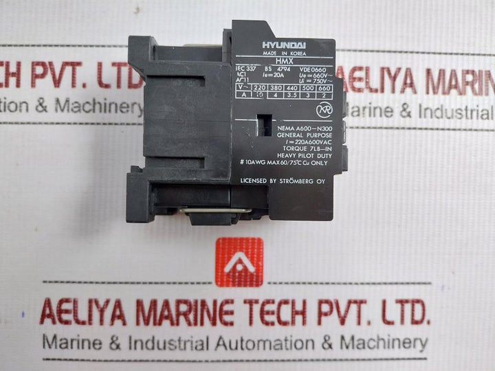 Auxiliary Control Relay 100...110V 60Hz Hyundai Hmx 31