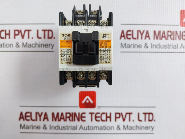 Auxiliary Magnetic Contactor Sc13Aa Fuji Electric 200-240V 50/60Hz