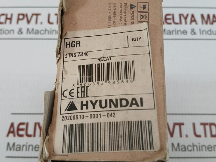 Auxiliary Relay Hgr 31 Hyundai 440V 60Hz