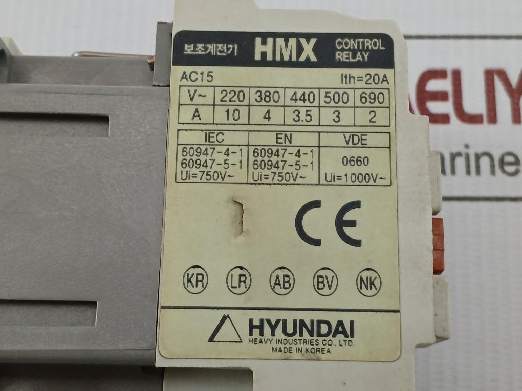 Auxiliary Relay Hmx 40 Hyundai 400...440V 60Hz