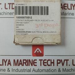 Auxiliary Switch Block 3Rh1921-1Da11 Siemens Ui-500V