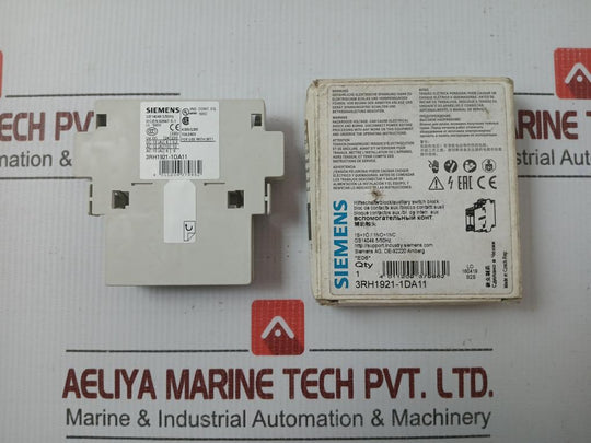 Auxiliary Switch Block 3Rh1921-1Da11 Siemens Ui-500V