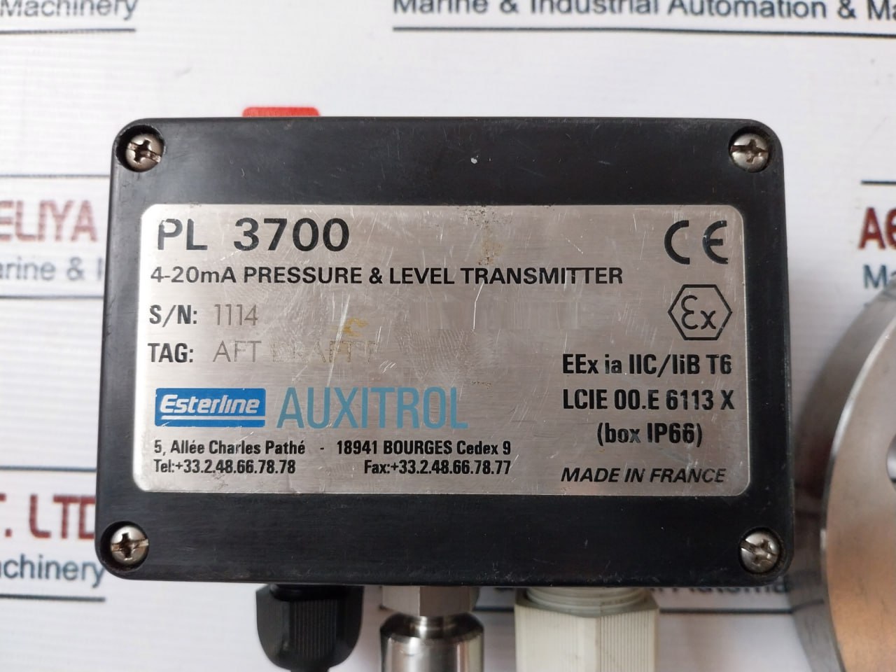Auxitrol Pl 3700 4-20Ma Pressure & Level Transmitter Dn40