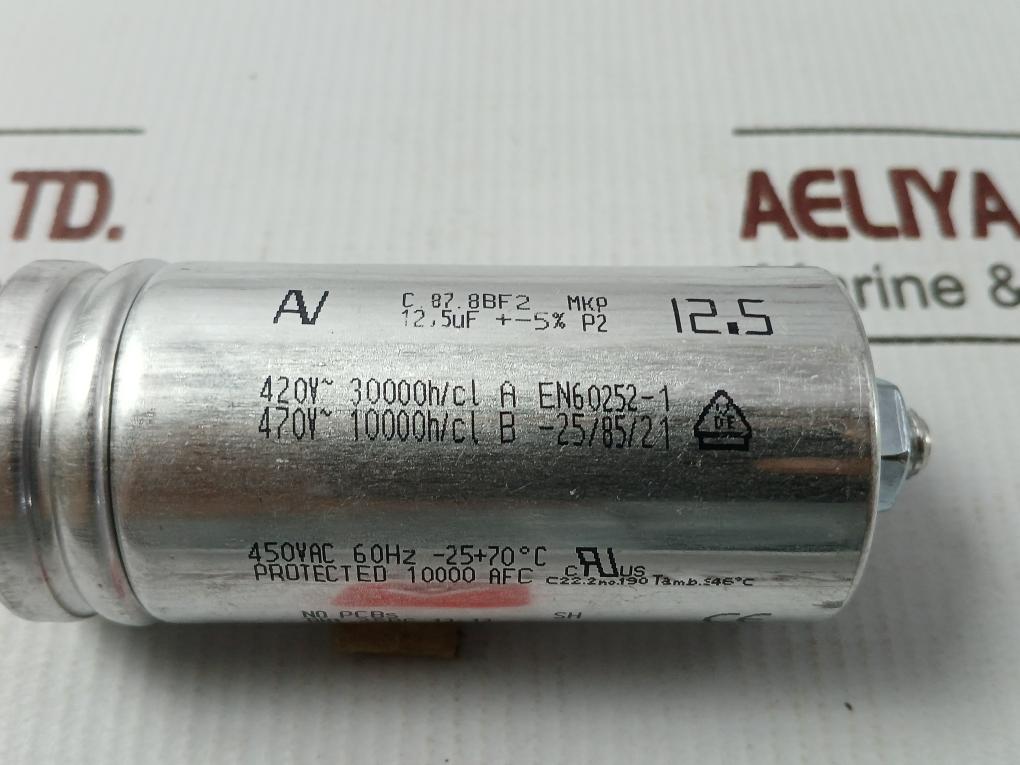 Av Arcotronics C.87.8Bf2 Electrolux Capacitor 450Vac 60Hz
