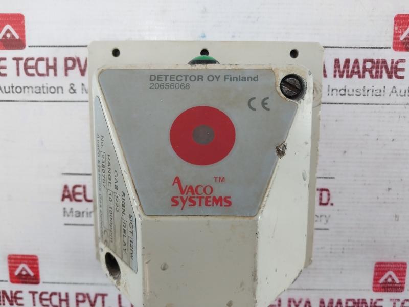 Avaco Systems Dgt T2Rw Gas Detector Range 10-1000 Ppm Relay Output