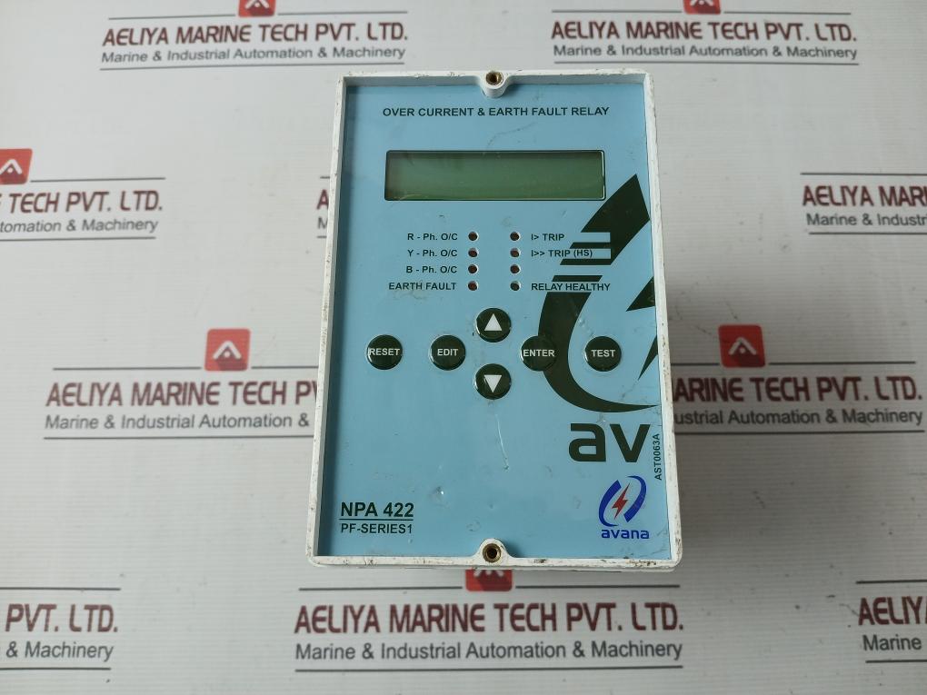 Avana Npa 422 Over Current & Earth Fault Relay Ast0063A 20-60V Dc 5A