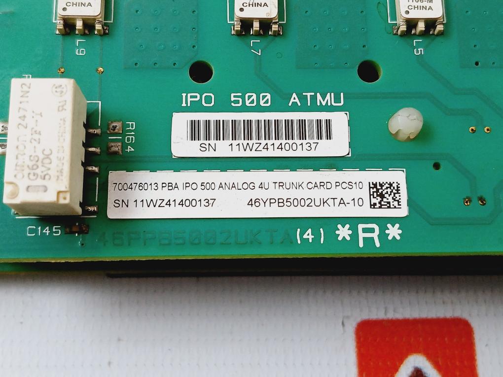 Avaya Pba Ipo 500 Combo Analog 4U Trunk Card Pcs10 700476013