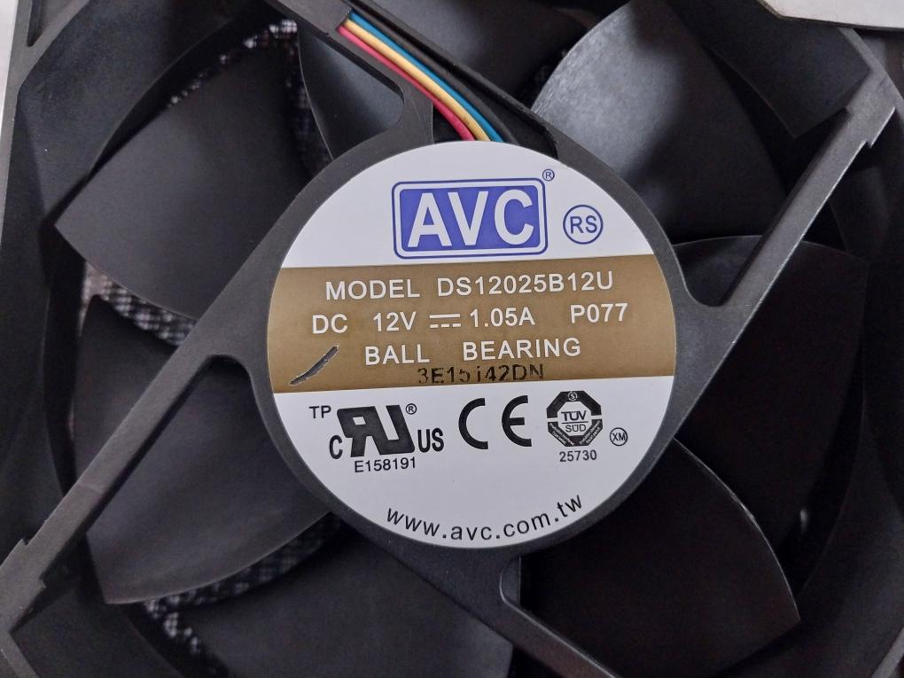 Avc Ds12025b12u Ball Bearing Cooling Fan Dc 12v--- 1.05a