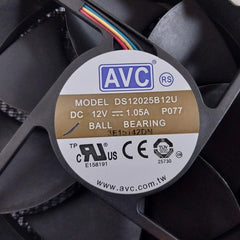 AVC DS12025B12U Ball Bearing Cooling Fan DC 12V--- 1.05A