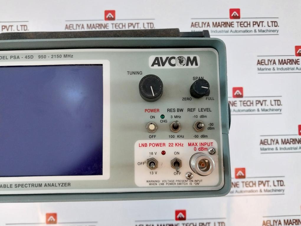 Avcom Psa-45D Portable Spectrum Analyzer 950-2150 Mhz 12-15V