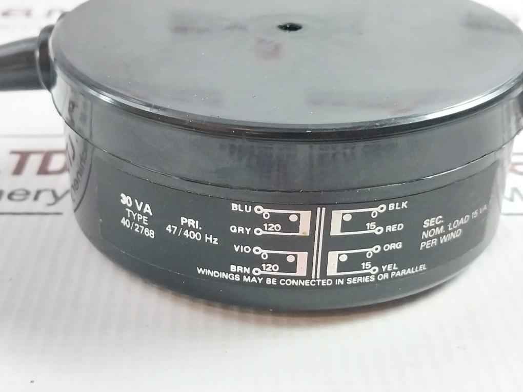 Avel-lindberg 40/2768 Toroidal Power Transformer 30Va 47/400 Hz