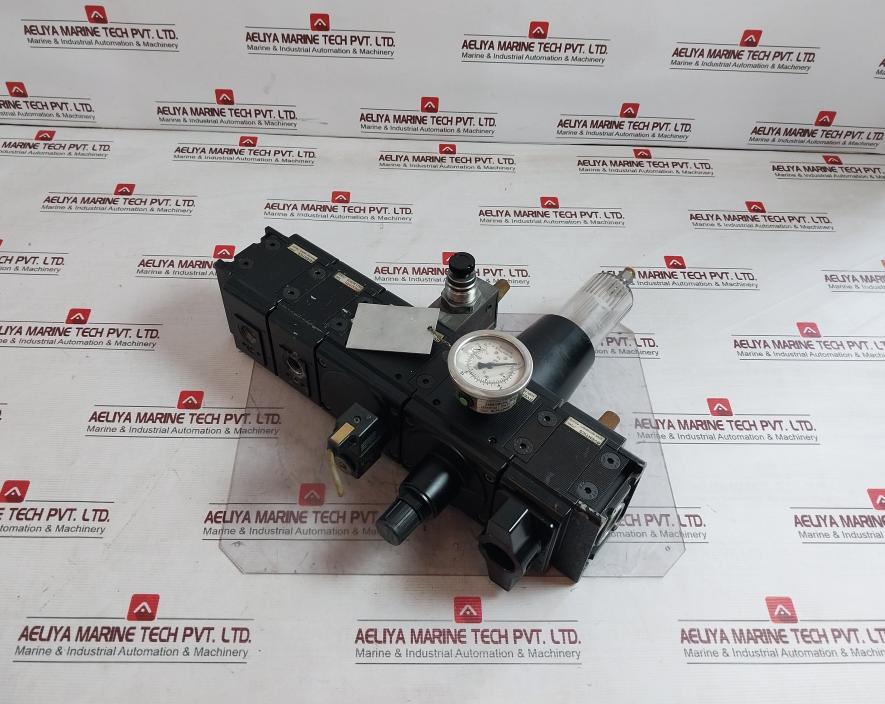 Aventics 0821300977 Pneumatic Frl Unit With Valve Manifold 16 Bar 0821300856