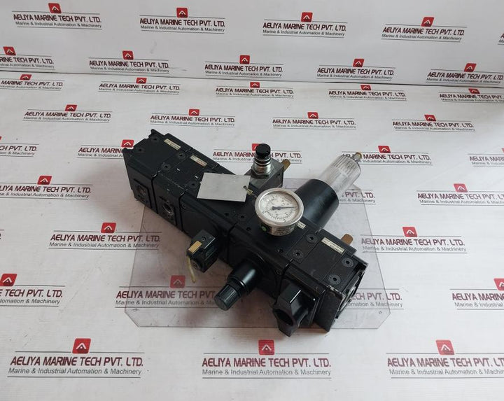 Aventics 0821300977 Pneumatic Frl Unit With Valve Manifold 16 Bar 0821300856