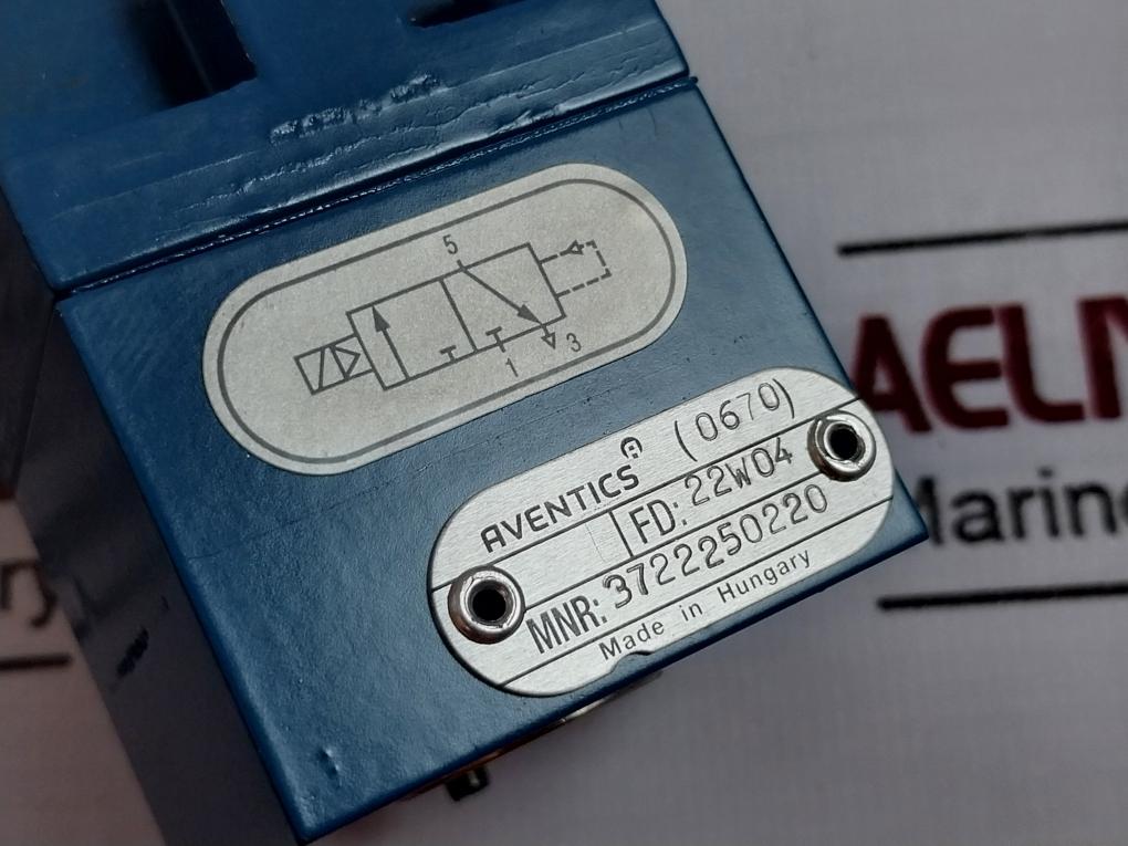 Aventics 3420547022 Control Valve 24V Dc 3722250220 22W04