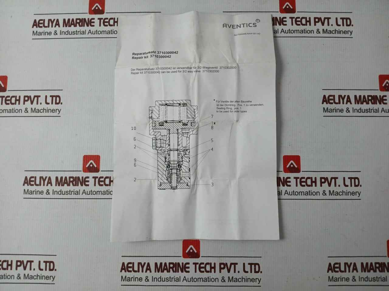 Aventics 371 030 004 2 3/2 Way Valve Repair Kit