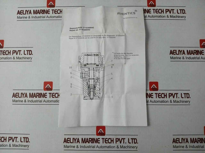 Aventics 371 030 004 2 3/2 Way Valve Repair Kit