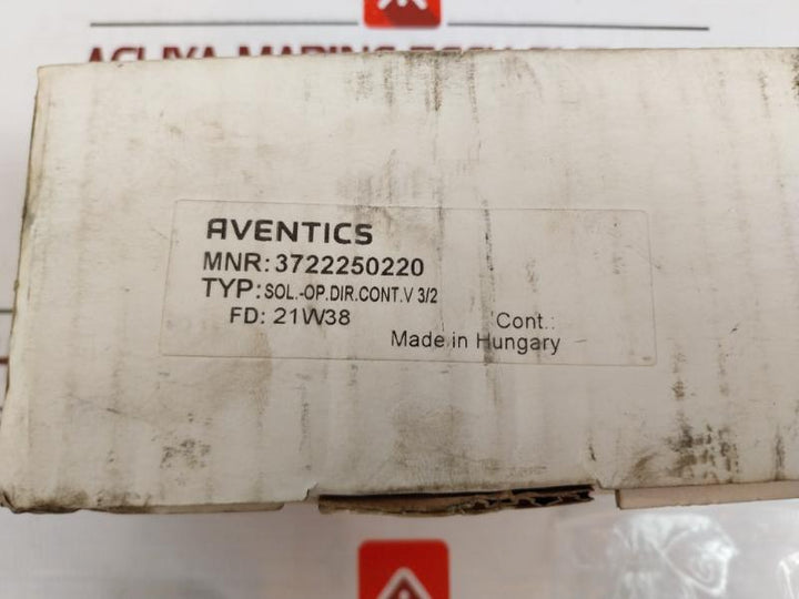 Aventics 3722250220 3/2-way Pneumatic Directional Valve 24v Dc 4.8w
