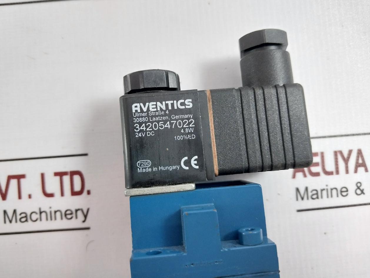 Aventics 3722250920 Pneumatic Solenoid Valve 24Vdc