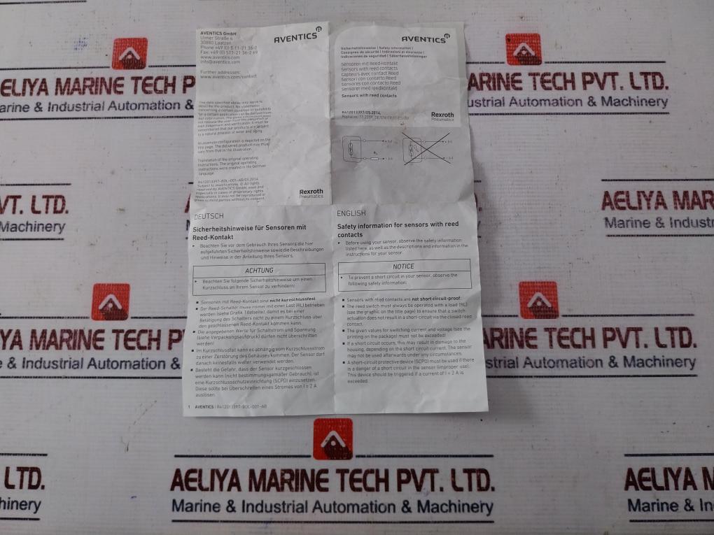 Aventics 8940410602 Sensors With Reed Contacts 3A 60W 60VA POS 000310 7290