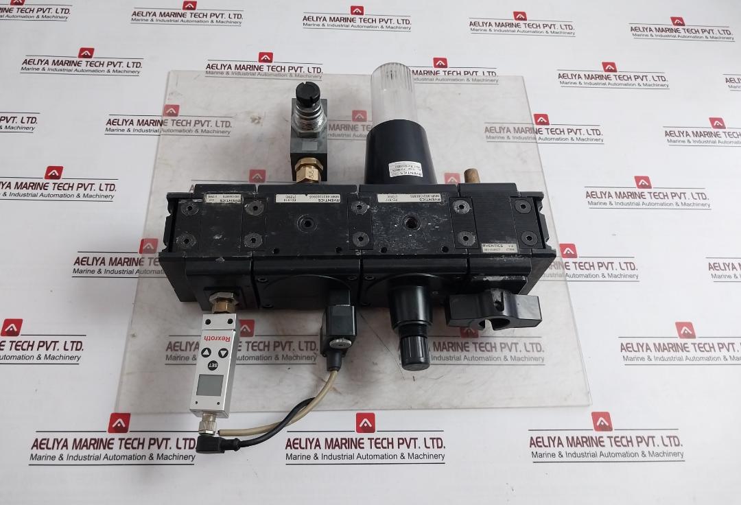 Aventics R415005692 Pneumatic Frl Unit With Valve Manifold 10 Bar 24V Dc