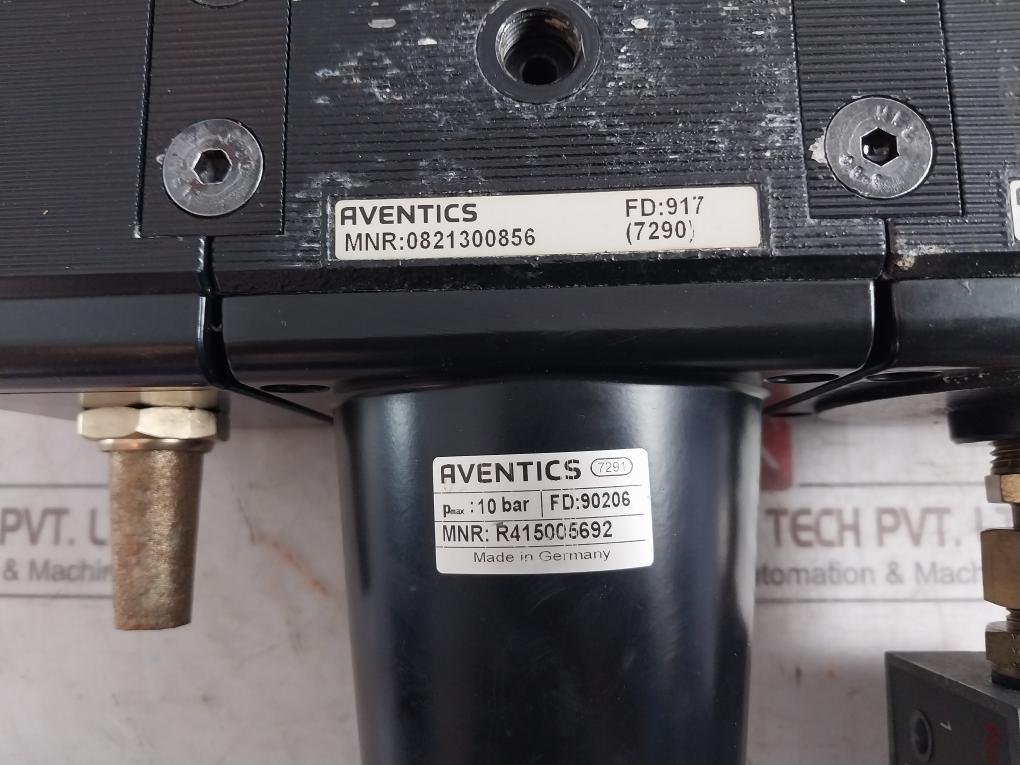 Aventics R415005692 Pneumatic Frl Unit With Valve Manifold 10 Bar 24V Dc