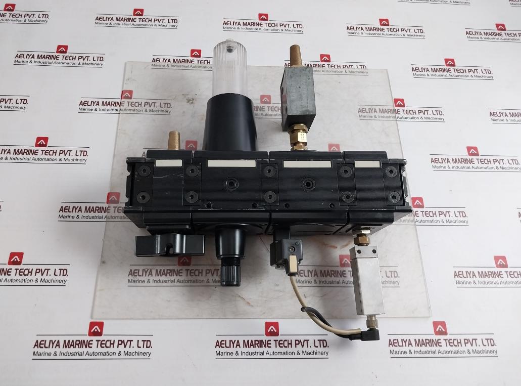 Aventics R415005692 Pneumatic Frl Unit With Valve Manifold 10 Bar 24V Dc