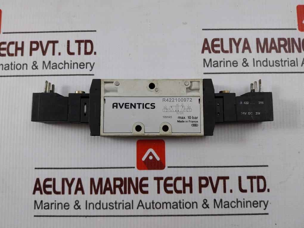 Aventics R422100972 Solenoid Valve Max 10 Bar 24v Dc 2w